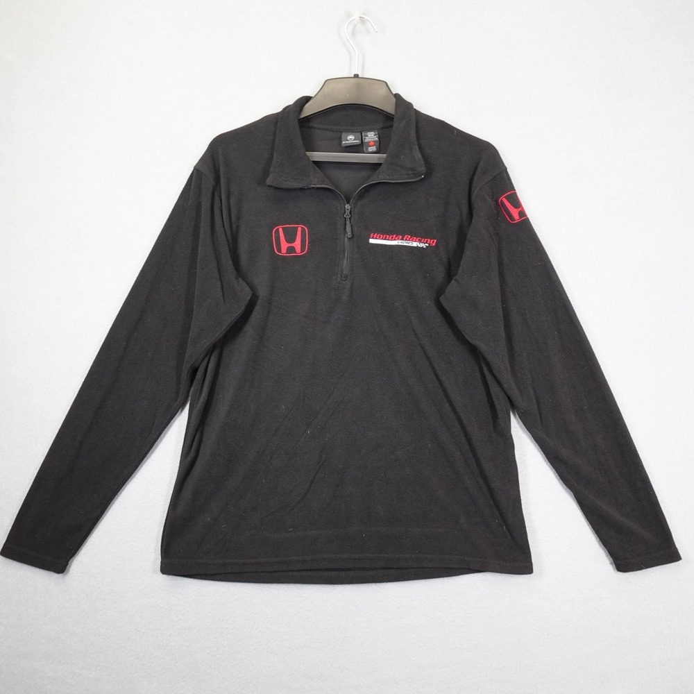 Honda Racing Sweatshirt Pullover Mens M Black Stormtech HPD 1/4 Zip Jacket Gear